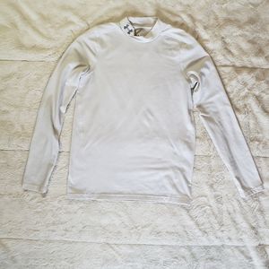 Under Armour youth YXL fitted cold gear white long sleeve shirt